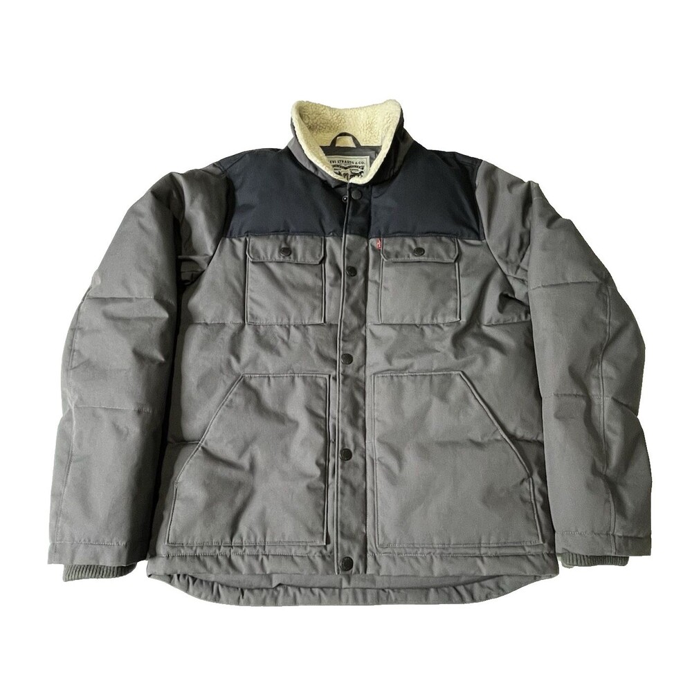 Levi's Men's Ultra Loft Insulated Faux Sherpa Trim Pocket Jacket Medium